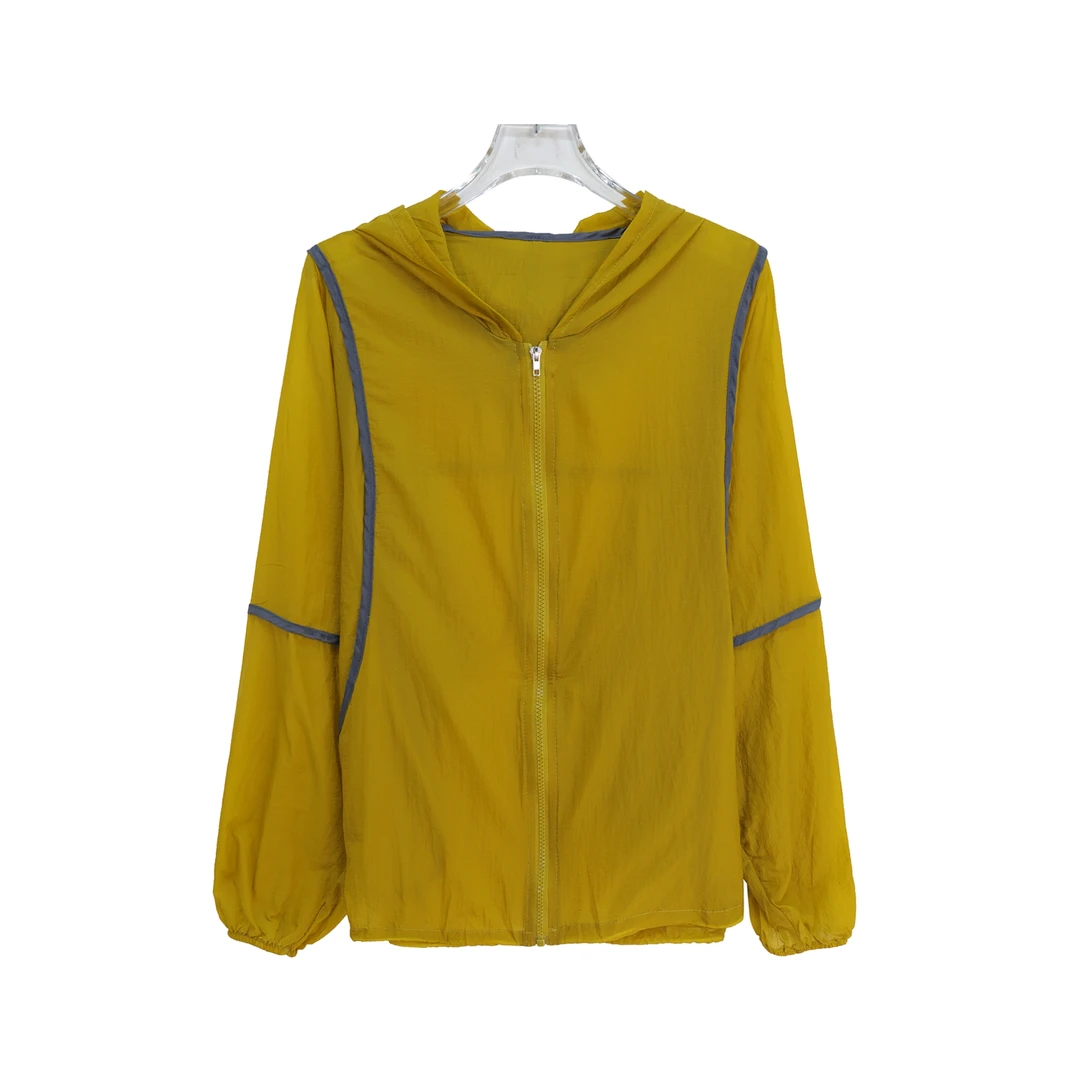 轻薄透气薄款连帽宽松休闲上衣女外套S1486