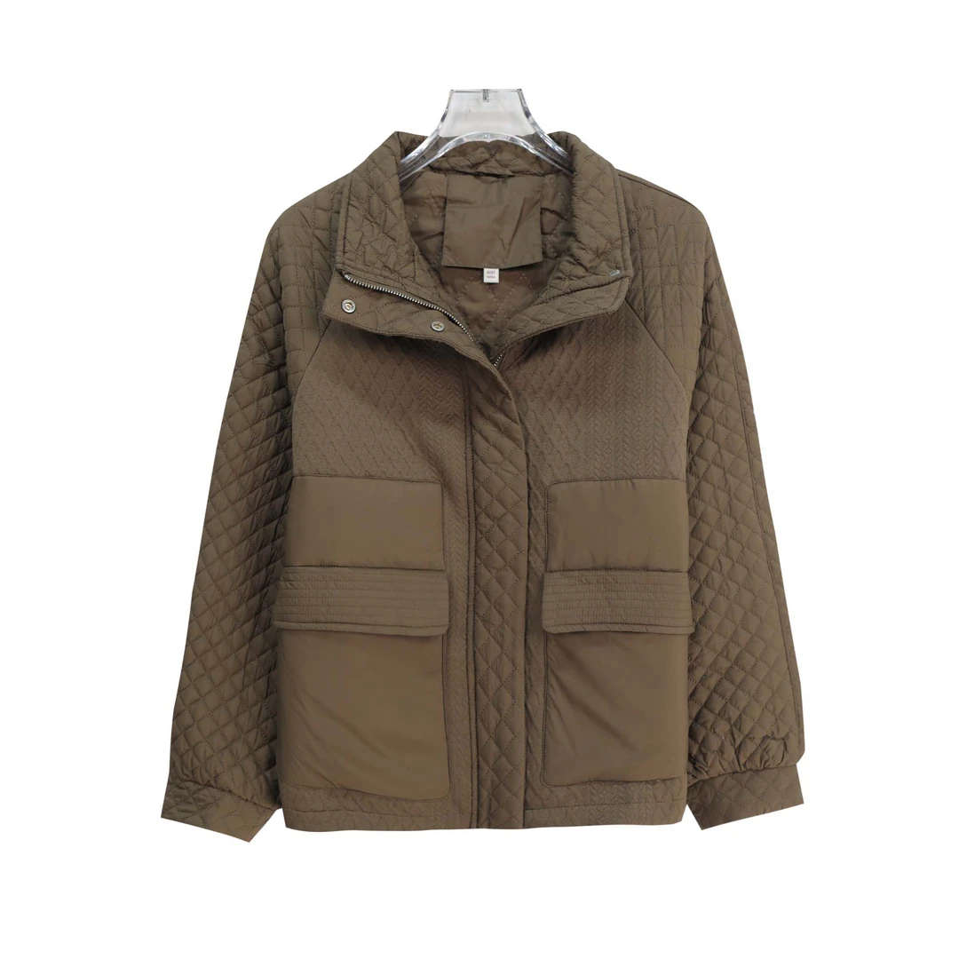 时尚宽松加厚春季休闲立领外套S3022