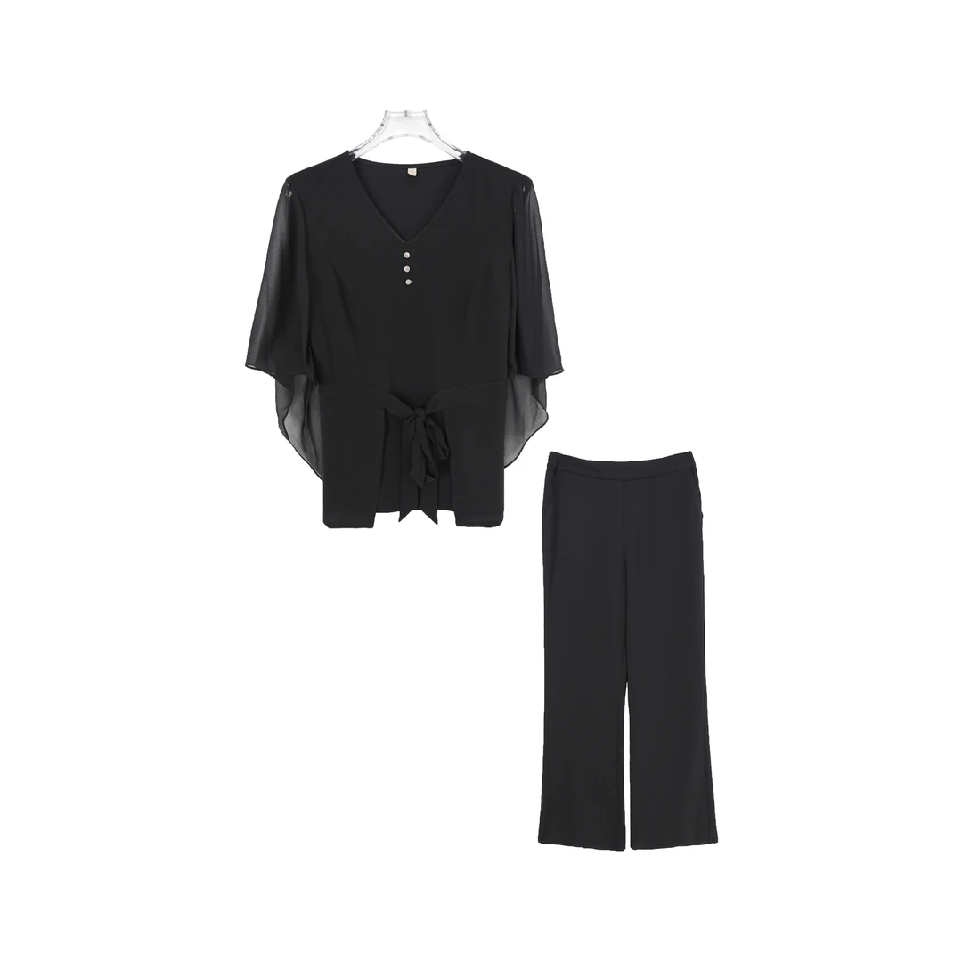 新款显瘦遮肉洋气减龄时尚两件套Z297