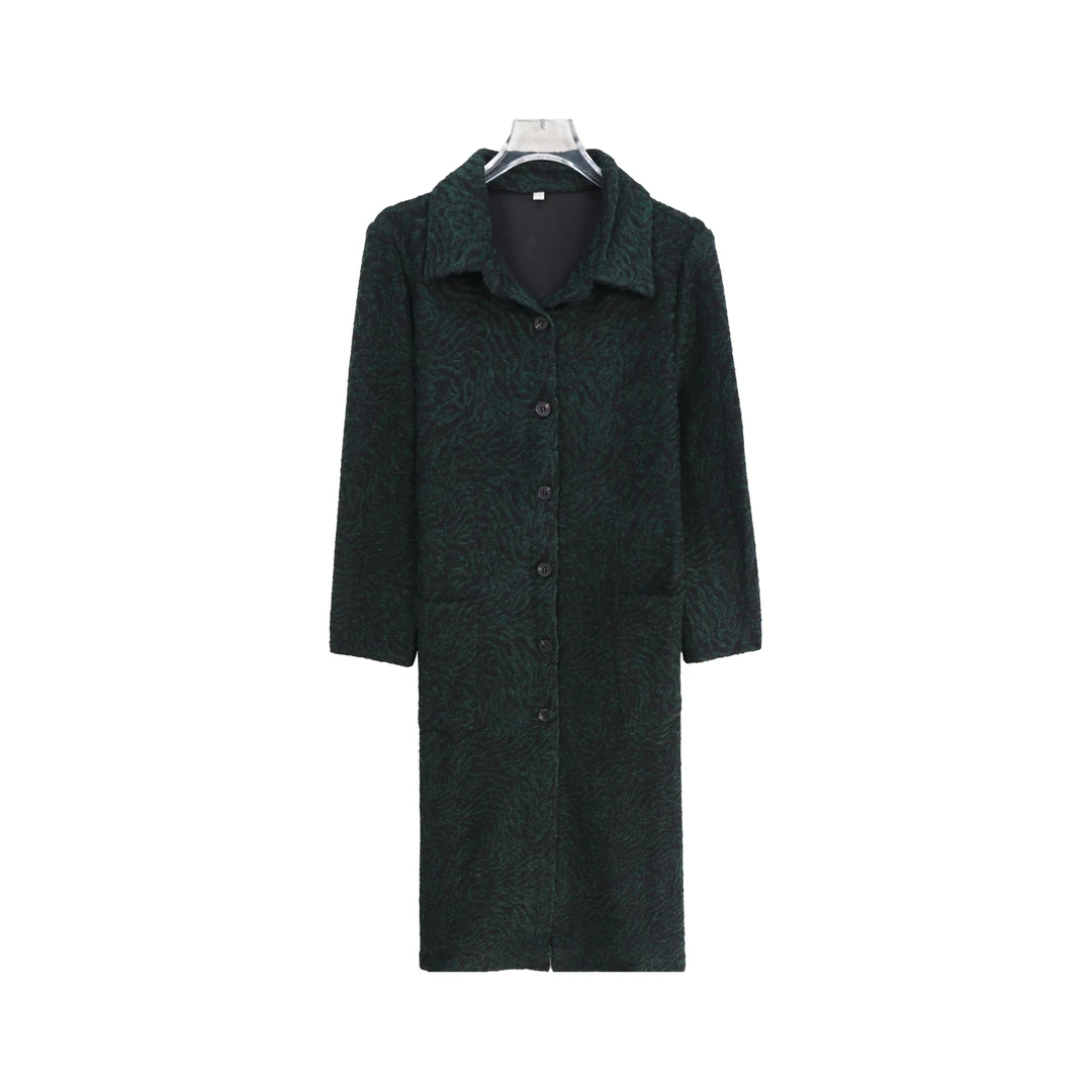 气质纹理感洋气中长款宽松显廋风衣外套S5232