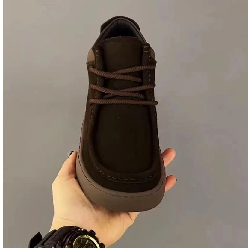 新款高品质全皮面休闲百搭加绒男鞋