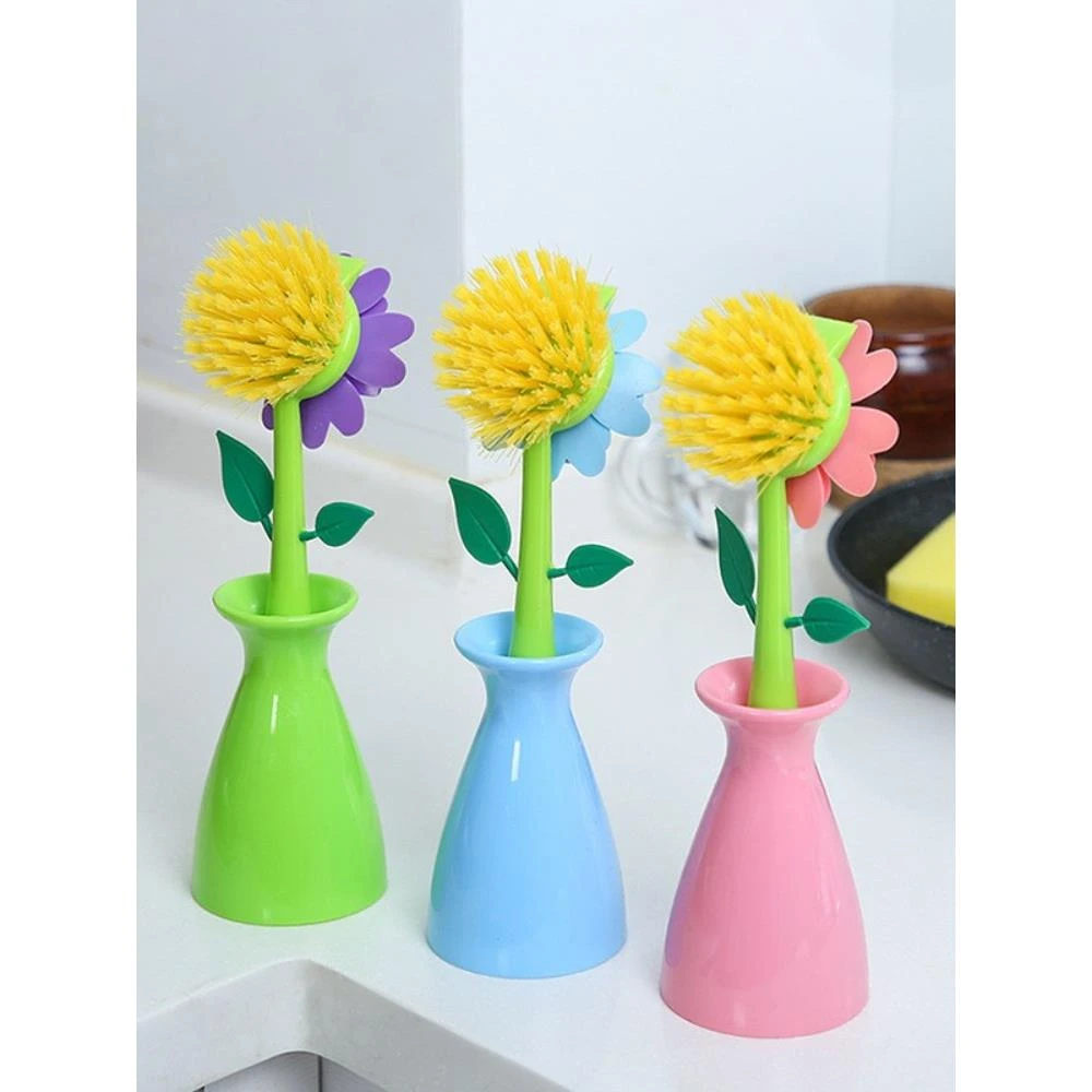 不粘油不脏手洗锅刷碗刷带柄长柄刷子洗碗刷锅工具厨房清洁用品