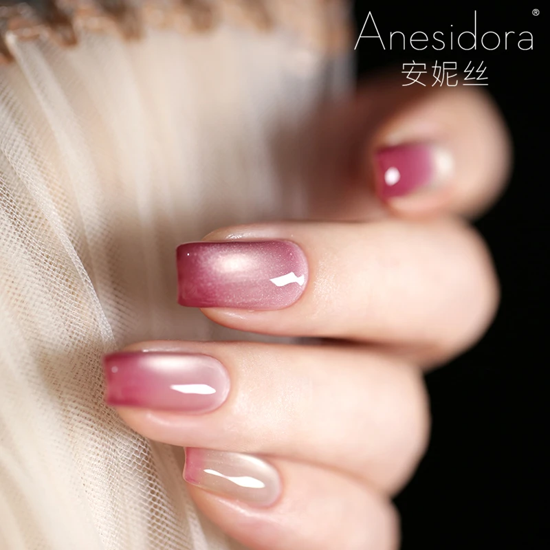 【甲油胶】Anesidora安妮丝温变微光珍宝GW 2024新款显白光疗美甲