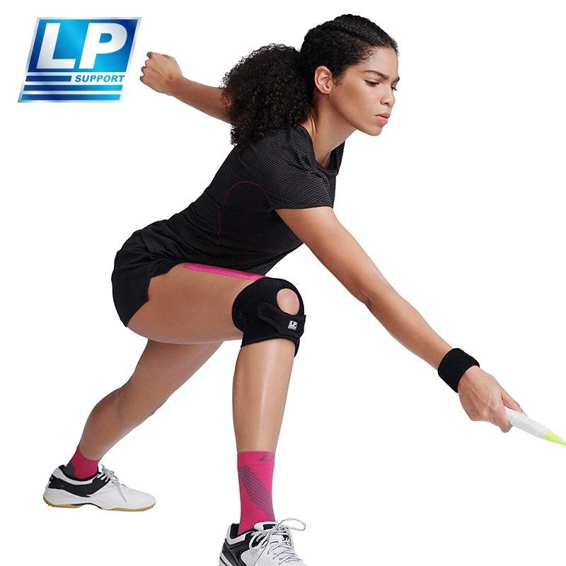 LP SUPPORT MLS01羽毛球运动护膝髌骨加压防护可调式轻便专业级lp
