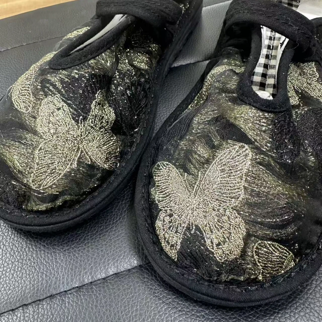 【影蝶】中国风透气养脚刺绣纯手工千层底布鞋民族风女鞋软底