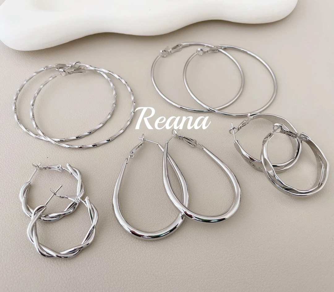 925银耳饰 蕊娜925银耳针耳圈