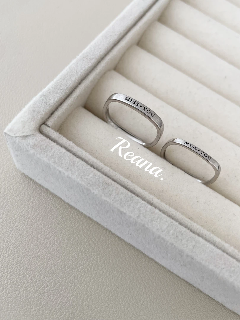 足银戒指 蕊娜纯银情侣对戒