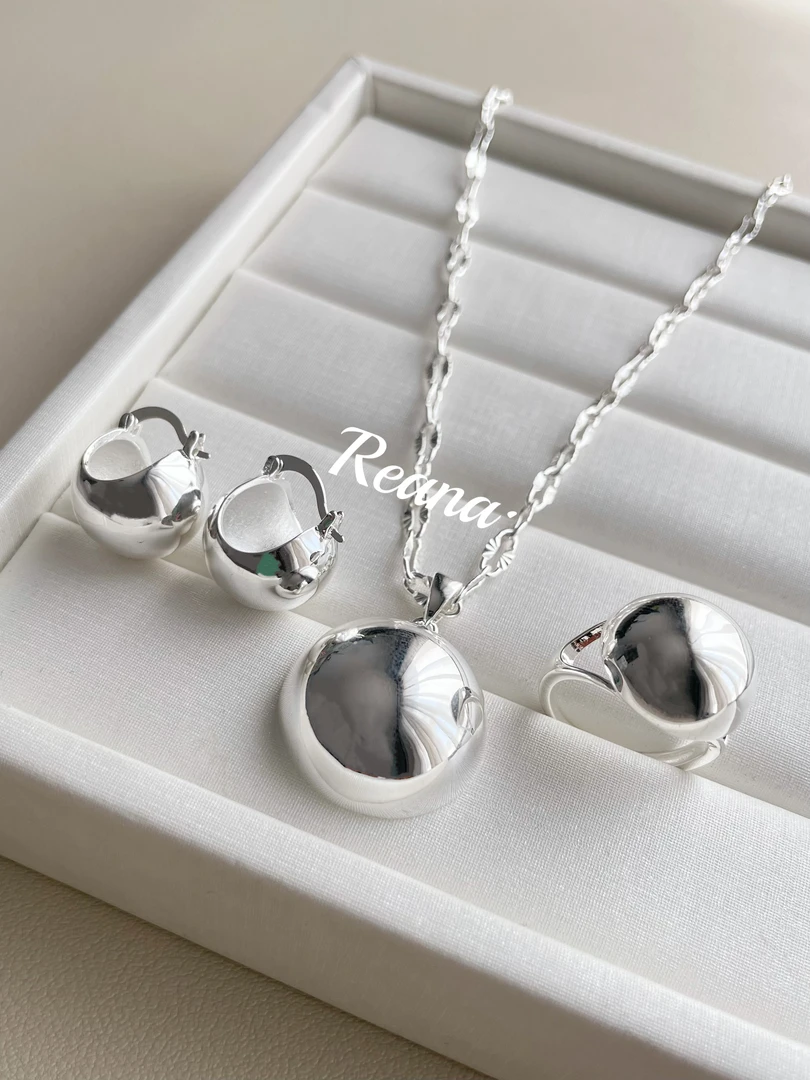 钛钢耳饰 光面圆圆耳扣