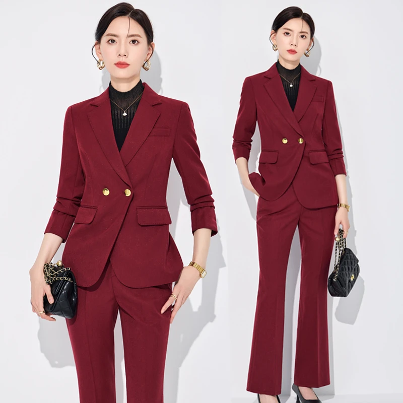 黑色西装套装女2025新款高级感气质修身时尚职业正装经理工作服