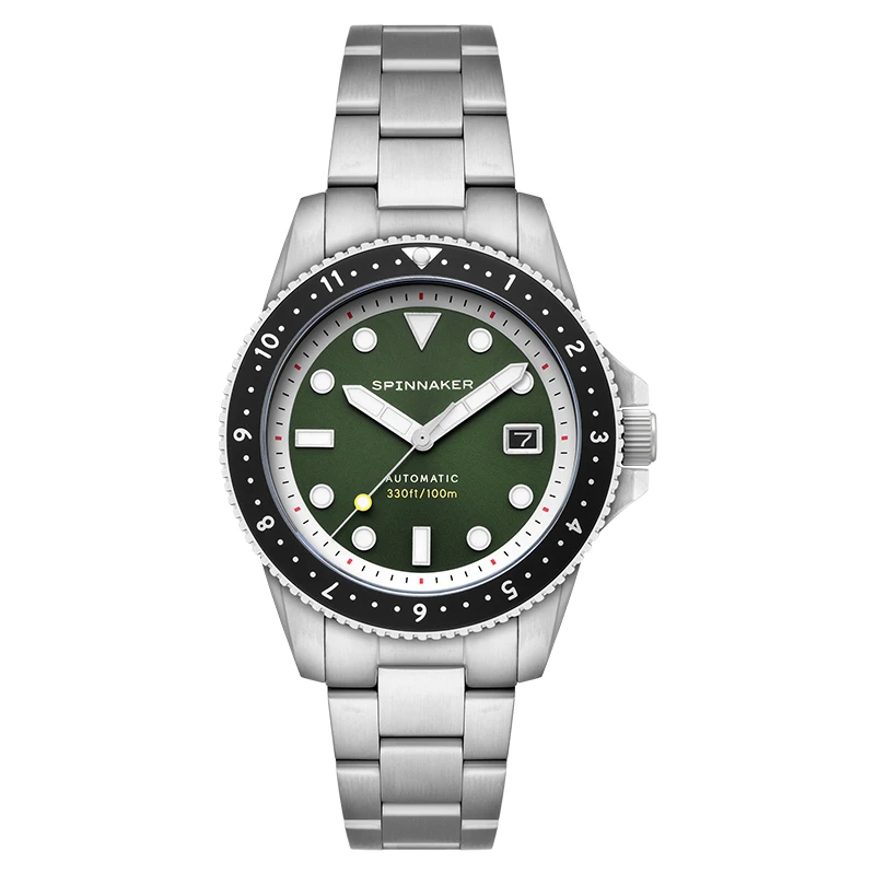 SPINNAKER三角帆潜水自动机械全自动手表CROFT男士夜光SP-5136