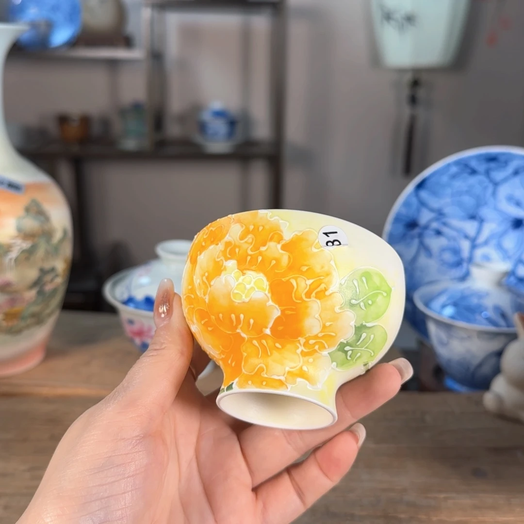 罐景德镇陶瓷柴烧多人