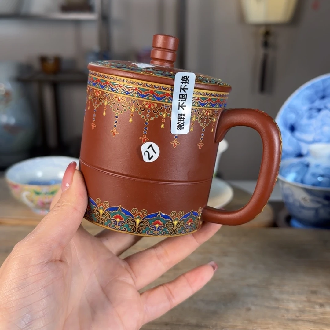 杯景德镇陶瓷柴烧多人