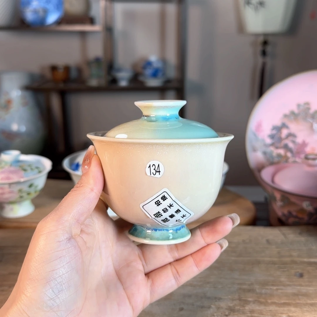 杯景德镇陶瓷柴烧多人