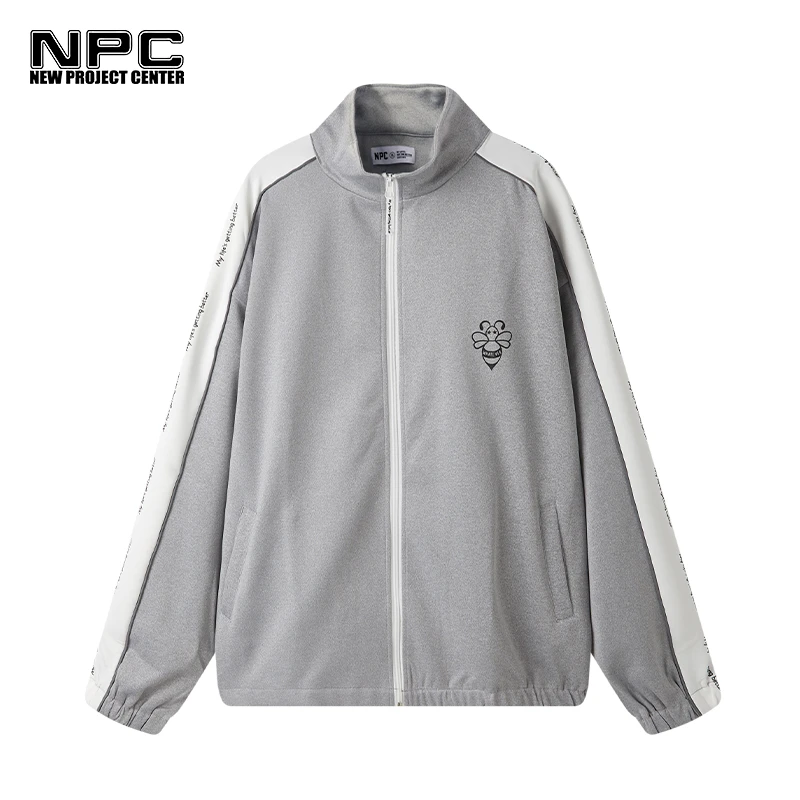 NPC潮牌男装李晨nic3M发光条运动服秋季立领时尚春季 NP21TJ32