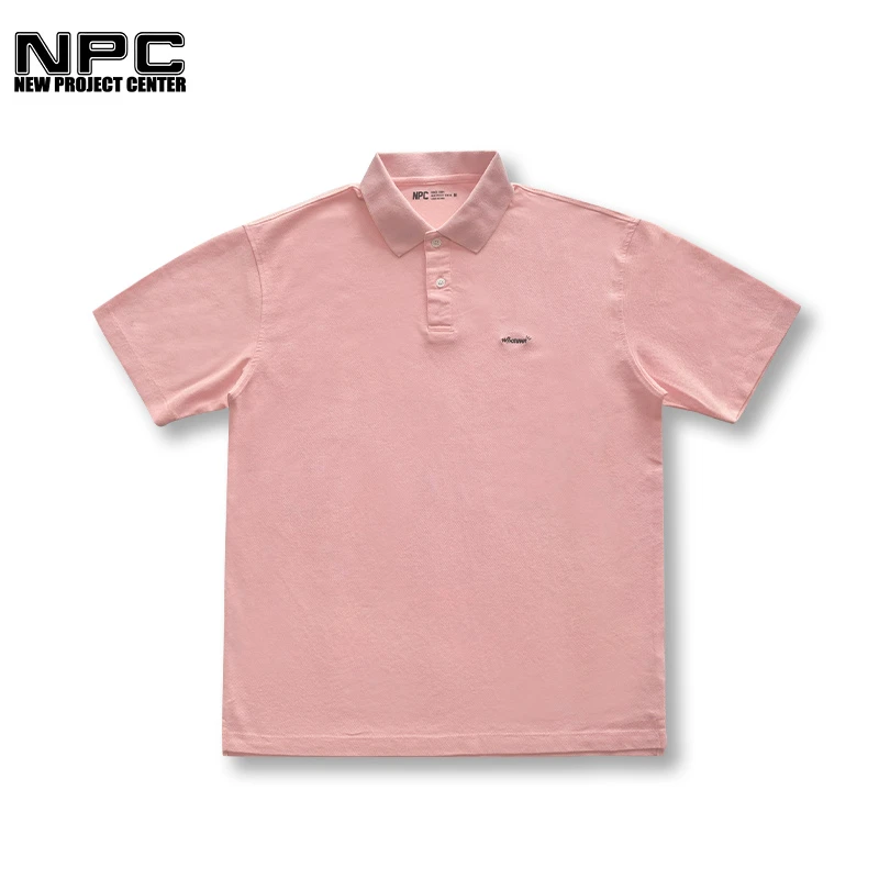 NPC潮牌李晨nic同款小LOGO简约POLO衫男女同款NP22TE12