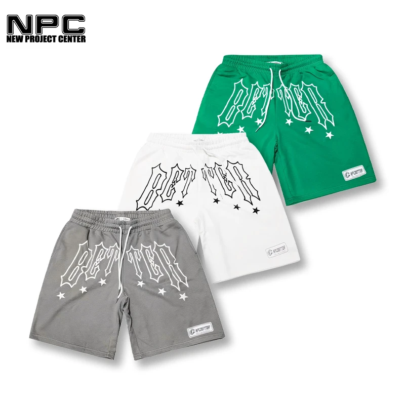 NPC潮牌李晨nic同款印花休闲短裤百搭休闲裤夏季男女同款NP22TR13