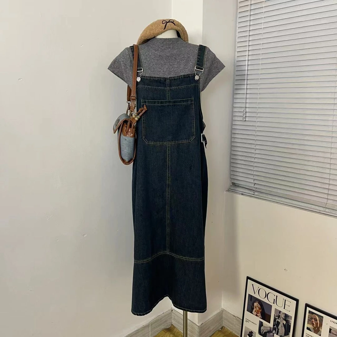 鲤子酱精选东大门韩国韩版宽松气质显瘦时尚休闲设计感女装连衣裙