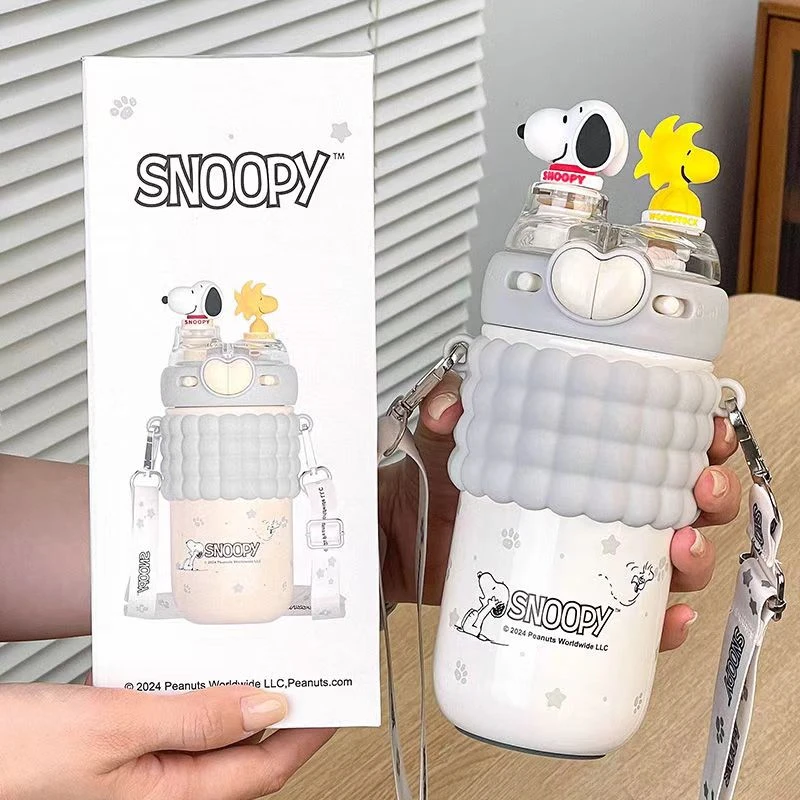 【优正老蔡】小丸子米奇蜡笔小新系列双饮可爱车载防摔泡泡儿童