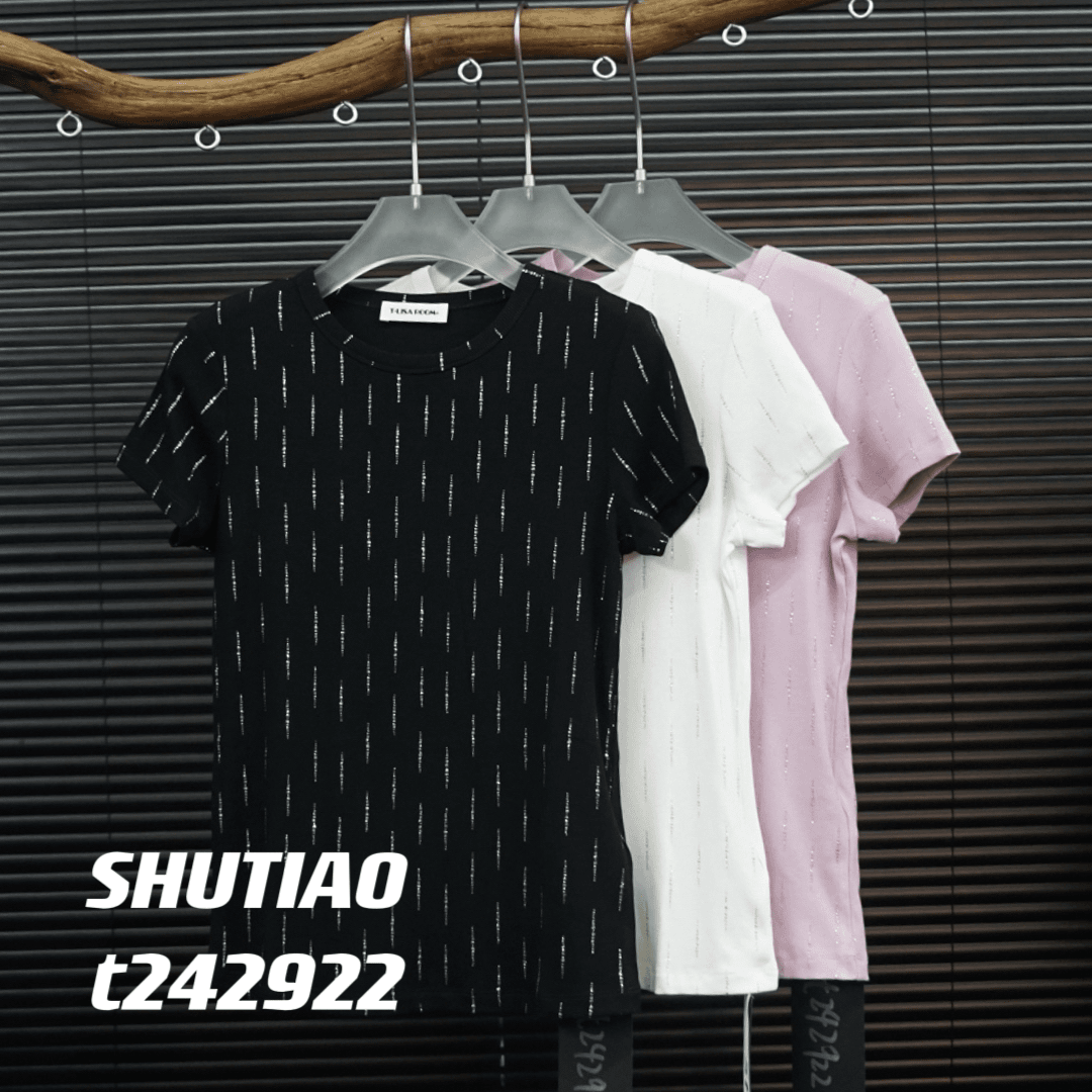 【SHUTIAO】2024夏季：新款小众设计款上衣t242922