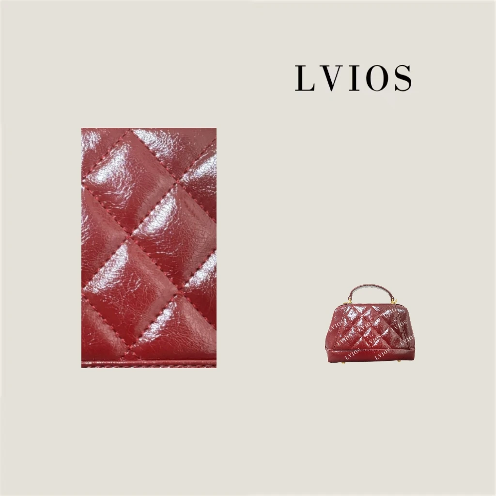 LVIOS/路唯沃诗手工真皮女包TA0275红色