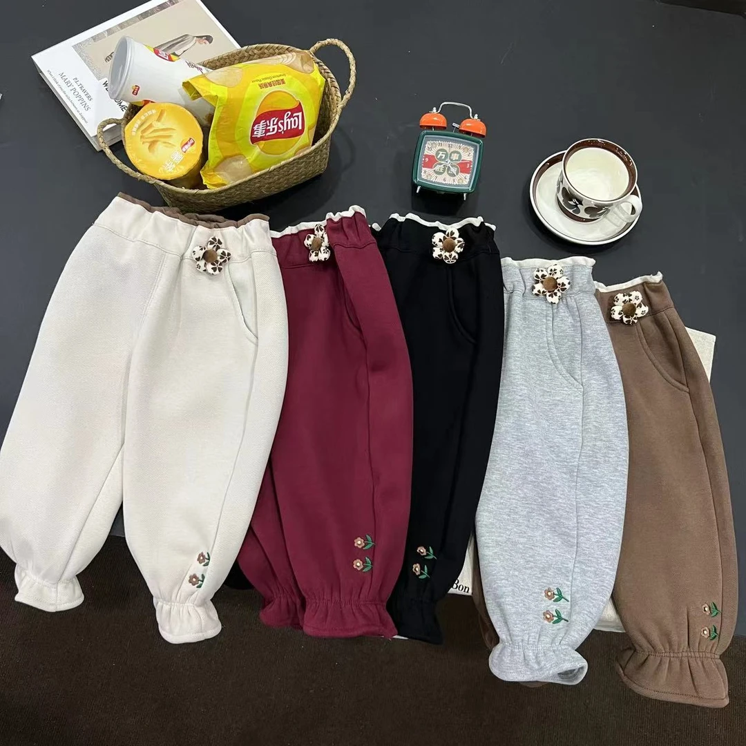 儿童品牌加一体绒卫裤