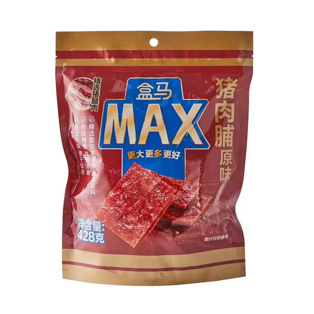 盒马MAX超市会员店 原味猪肉脯428g独立包装猪瘦腿肉整切
