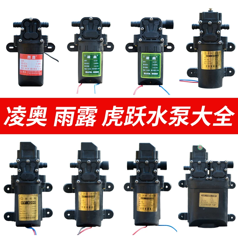 电动喷雾器水泵12V特大功率一年质保高压喷雾器配件自吸泵包邮