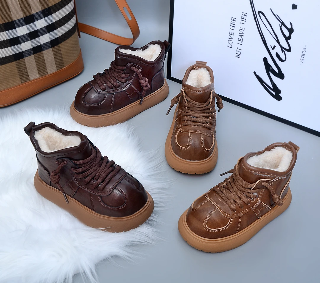 （东北过冬孩子必买雪地靴）防水鞋底防滑耐磨