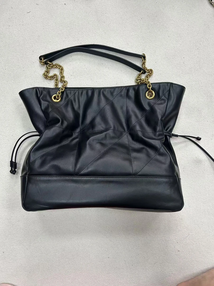 Laugh Queen手工打造真皮女士包10728黑阳富袋桶