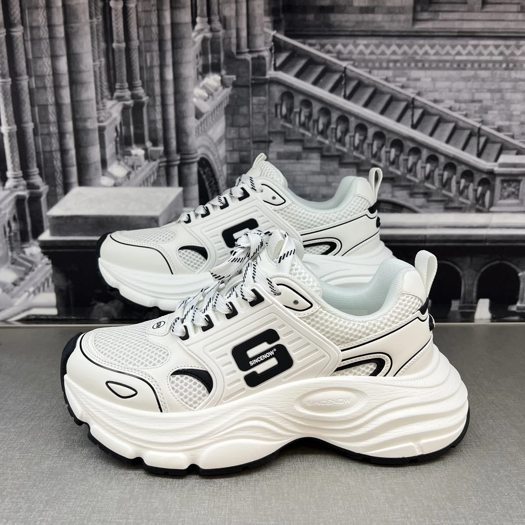 【光头家】SINCENOW2025时尚潮流百搭轻便休闲网面老爹鞋