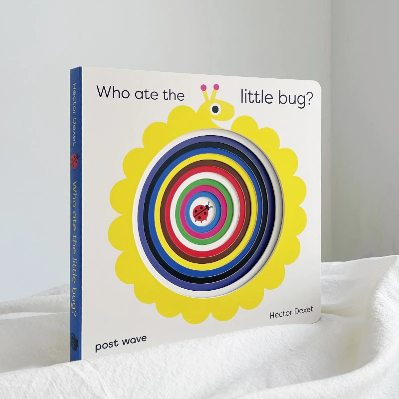 进口英文纸板书 Who Ate the Little Bug? 谁吃了小虫子？0-3岁