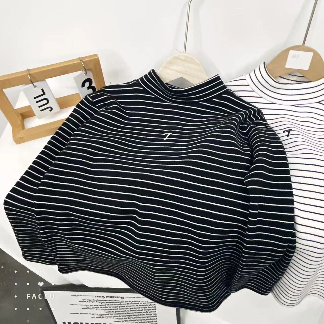 410187《黑》涵家玲姐优选韩版秋冬季儿童休闲舒适时尚发热绒打底衫