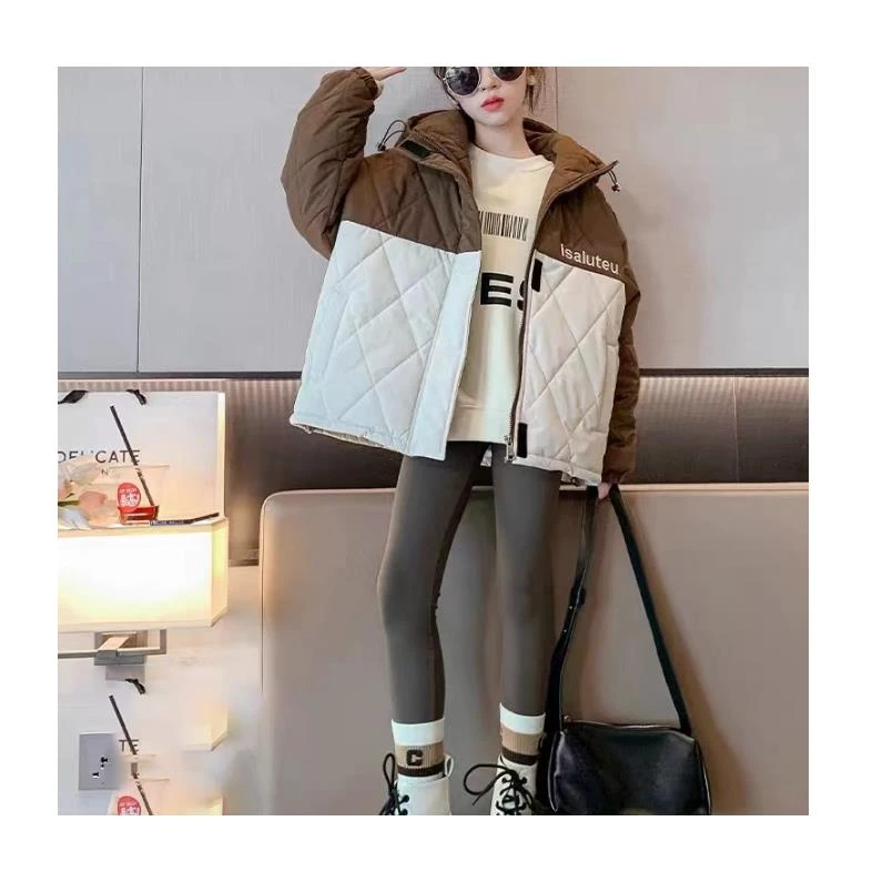 312309《现》小涵家玲姐优选韩版儿童休闲舒适洋气秋冬连帽字母外套