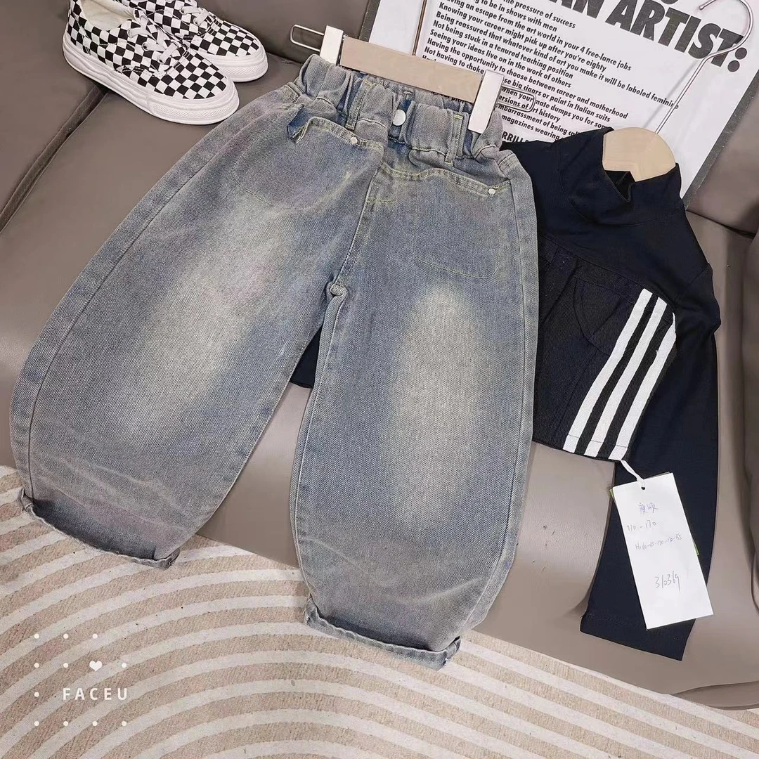 403321《现》小涵家玲姐优选韩版秋款儿童春款洋气百搭休闲牛仔裤