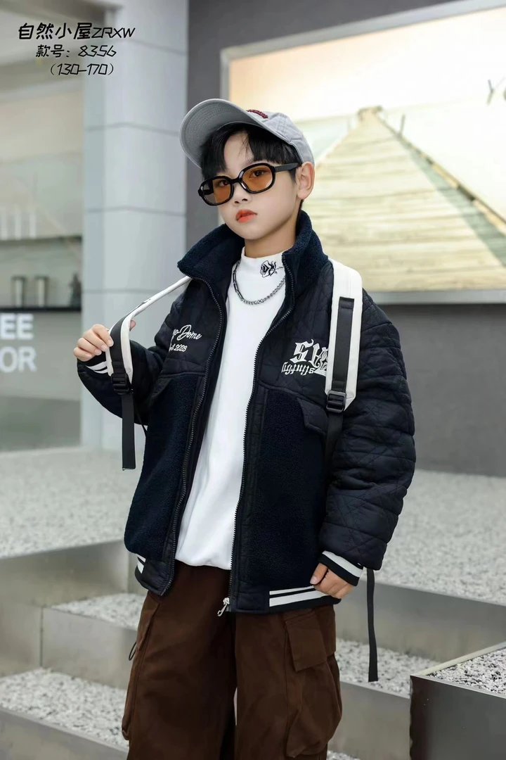 409226《现》小涵家玲姐优选韩版儿童休闲舒适洋气百搭加棉绣花外套