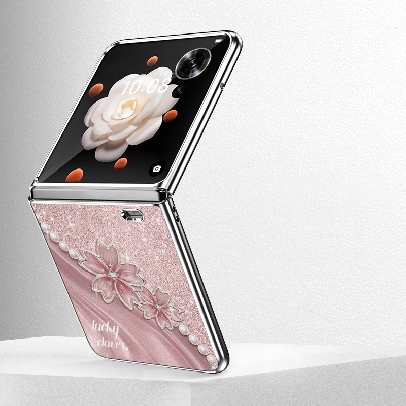 荣耀magicvflip闪钻珍珠桃花手机壳折叠屏magic高端V新款flip大气