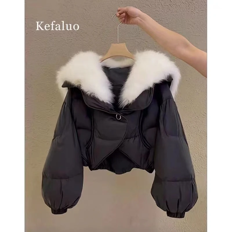 【品质专属】冬季女装2025新款时尚洋气加绒加厚高级感百搭显瘦棉服