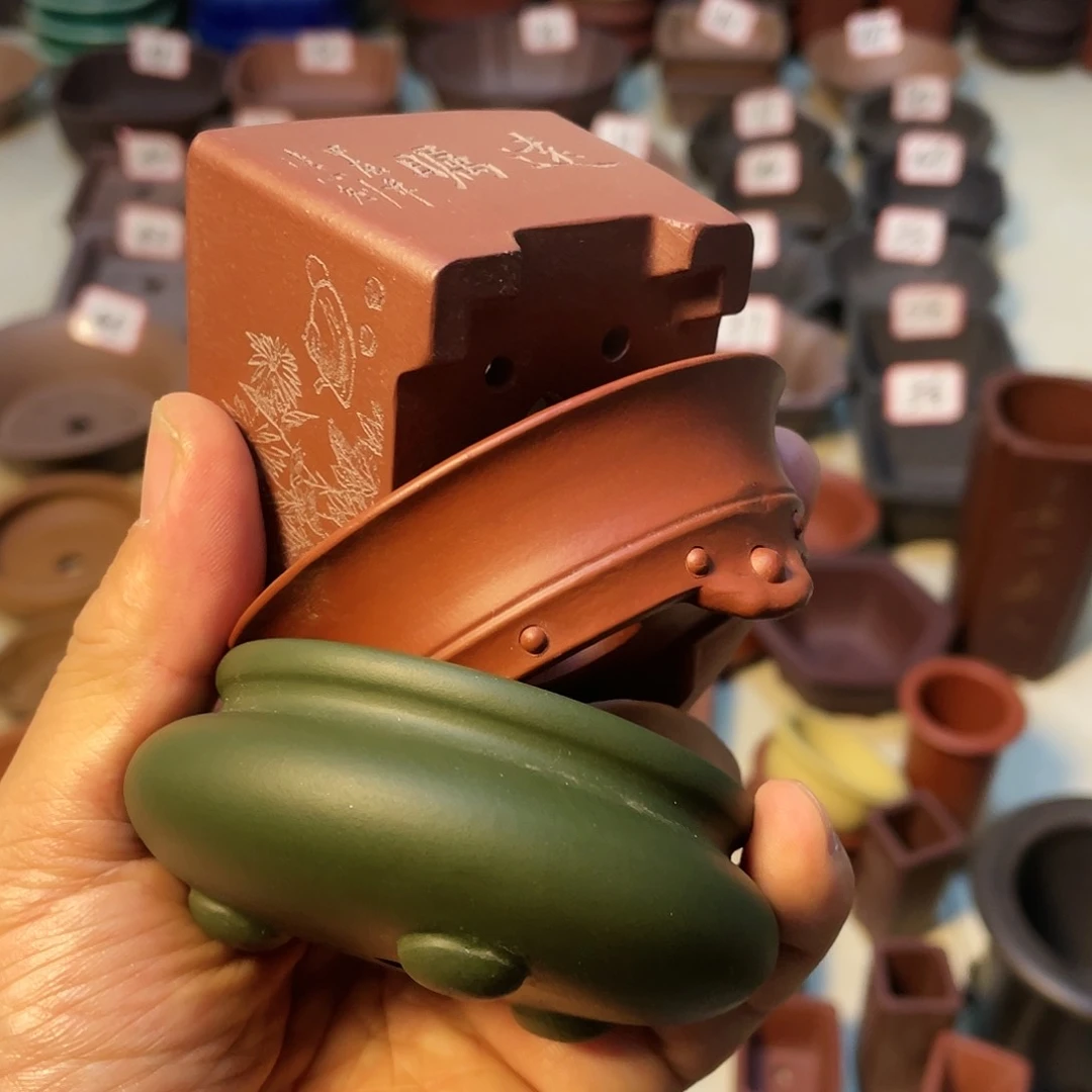 紫砂20CM以下.****¥紫砂小盆组合