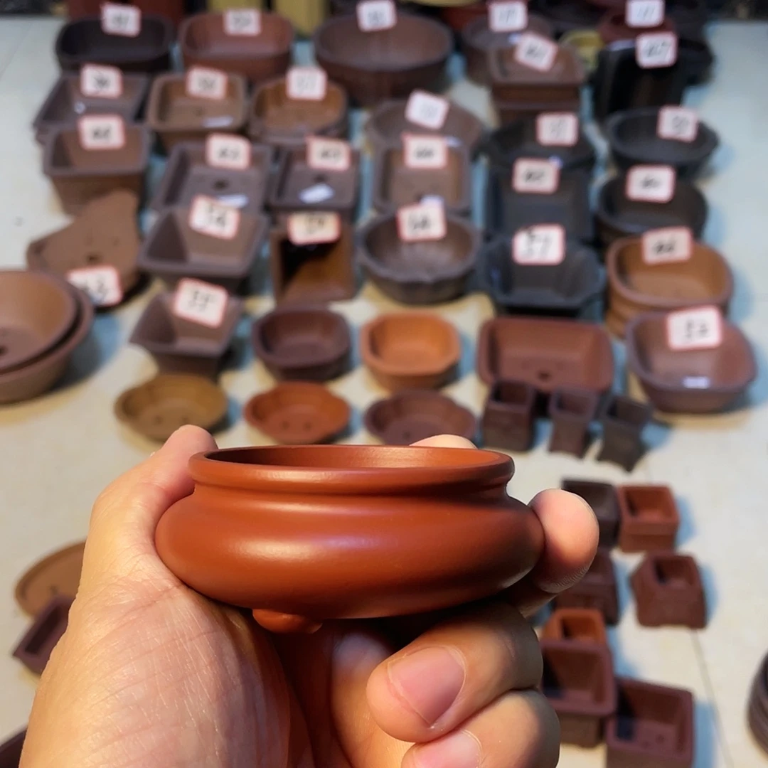 紫砂20CM以下紫砂小盆5*2