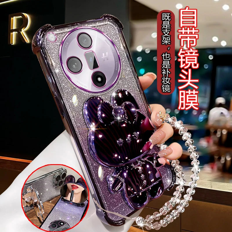 适用Oppofindx7手机壳网红高级PHZ110防摔FindX7Pro闪粉硅胶Ultra