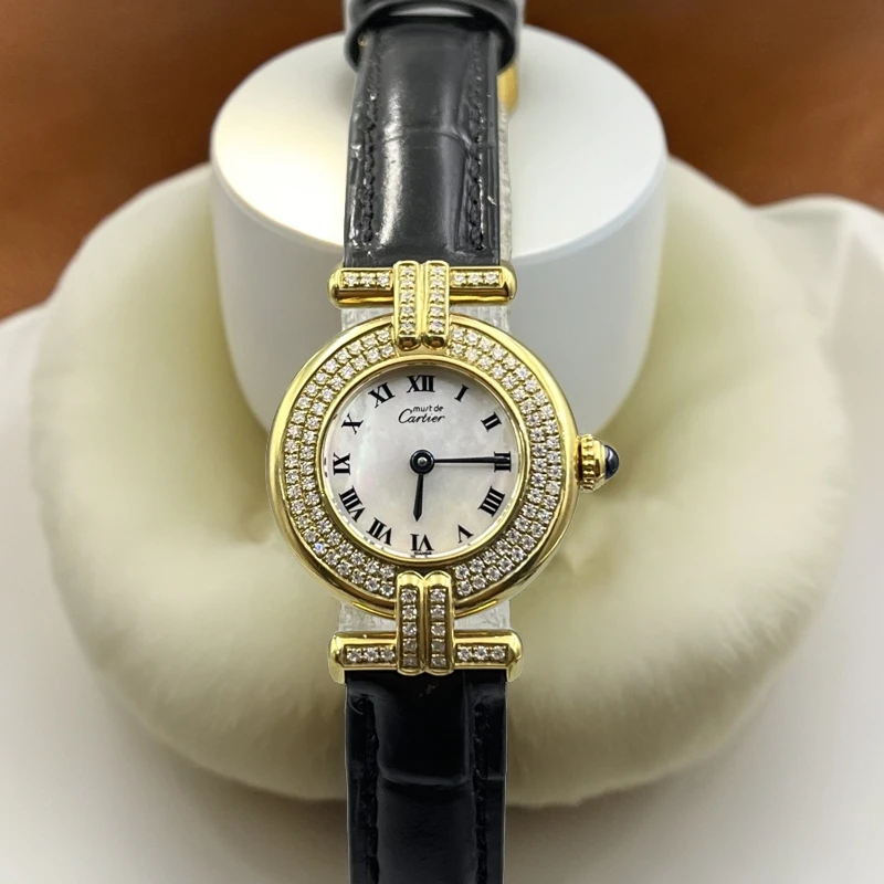 95新 Cartier/卡地亚 小旋风系列/表径24mm/石英/后镶钻
