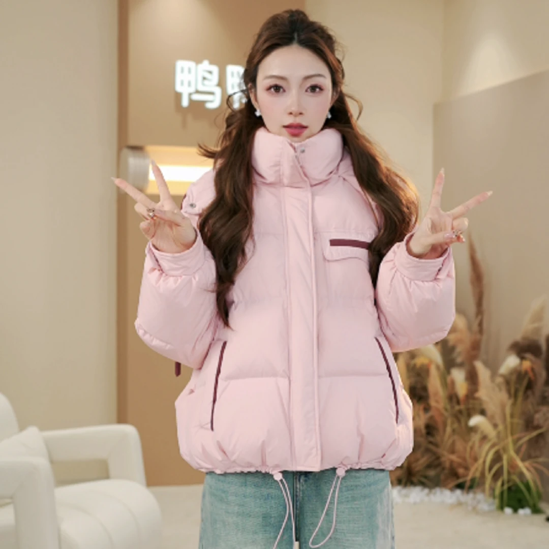 【cleanfit系列】YAYA鸭鸭羽绒服女士2025秋冬新品短款加厚休闲外套