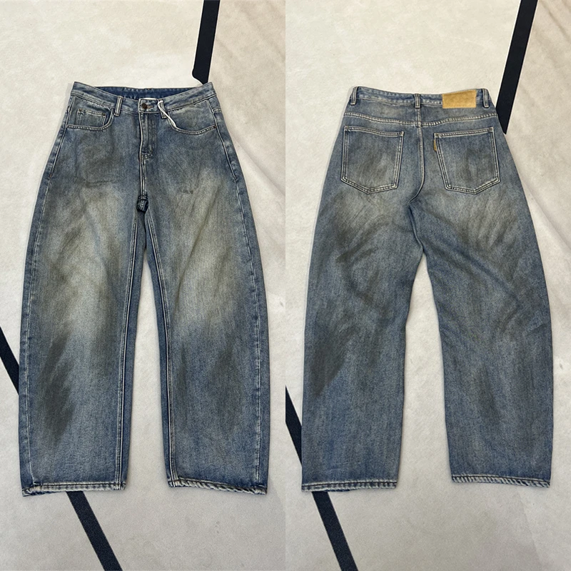 6591【15盎司加绒加厚废土做脏工艺】牛仔长裤  w269-8609