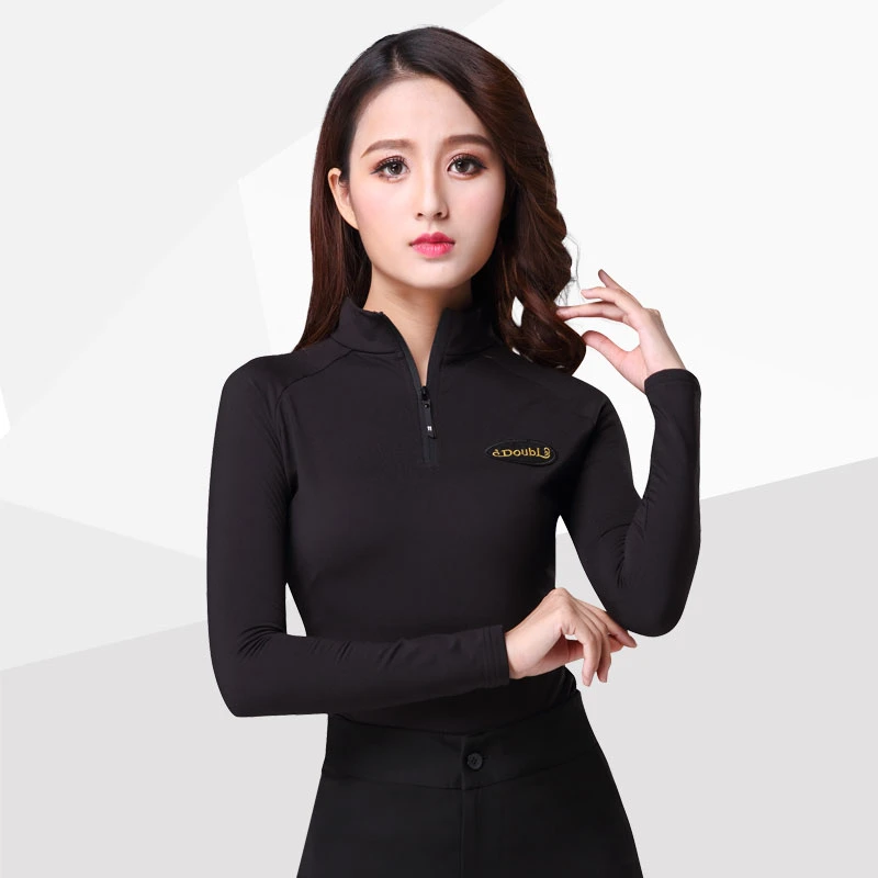 丹宝罗摩登舞上衣舞蹈服拉丁舞练功服女大码交谊舞跳舞国标舞舞衣