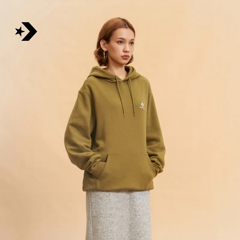 匡威男女刺绣星箭运动套头衫连帽卫衣CONVERSE 10024509