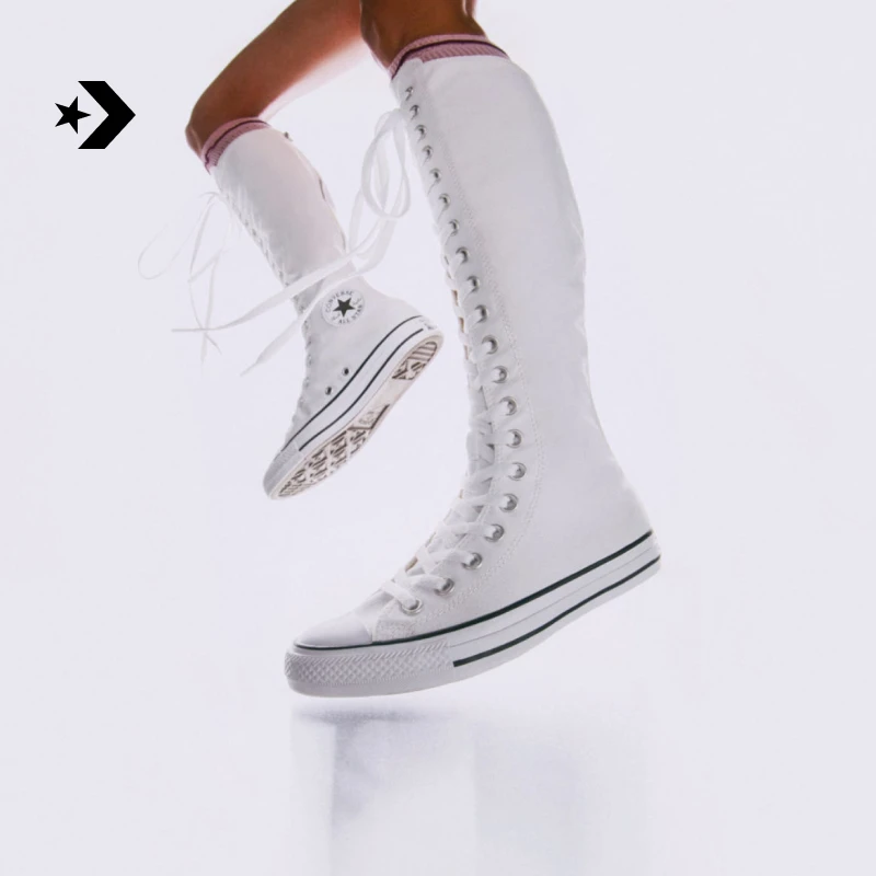 匡威AllStar男女加高款高帮休闲板鞋小白鞋CONVERSE A10456C