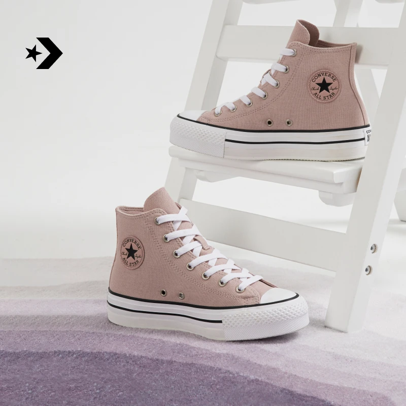 CONVERSE匡威官方 All Star EVA Lift大童轻便高帮厚底鞋A08711C