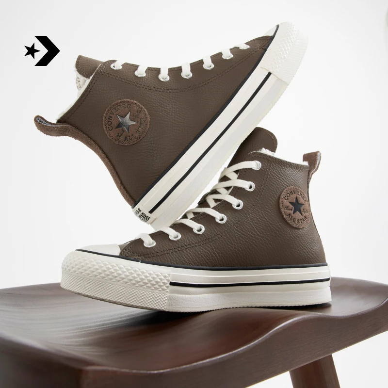 匡威AllStarEVALift加绒高帮厚底鞋CONVERSE A07956C