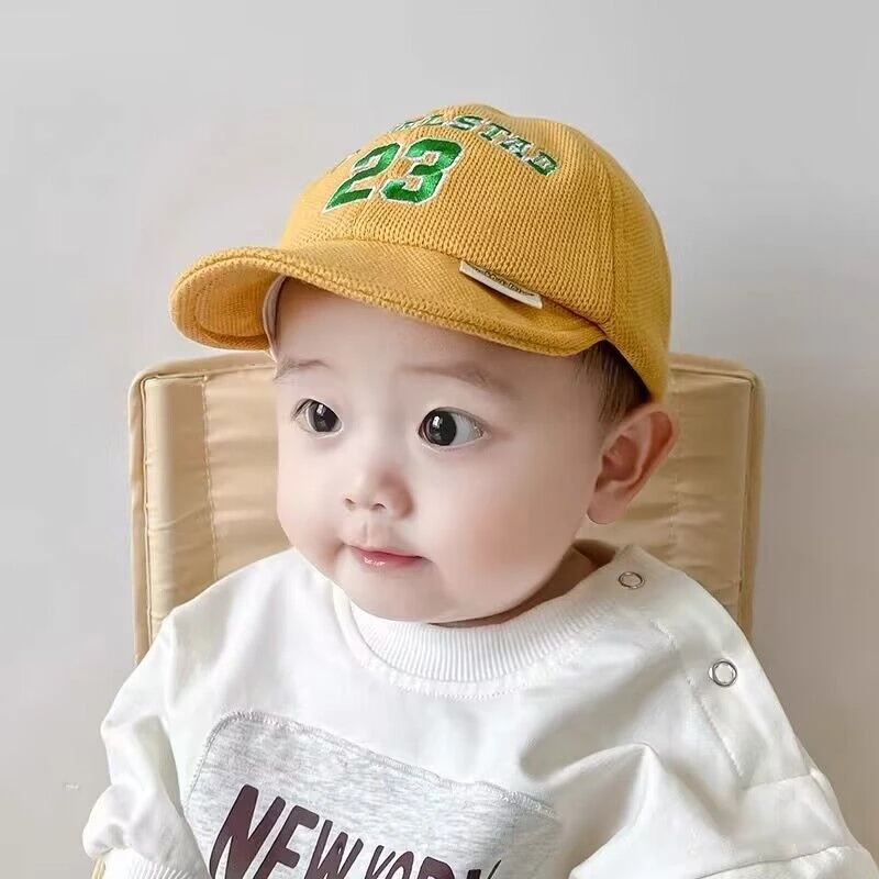 新款男女宝宝春秋软檐可调节鸭舌帽子6个月婴幼儿ins韩版棒球帽潮