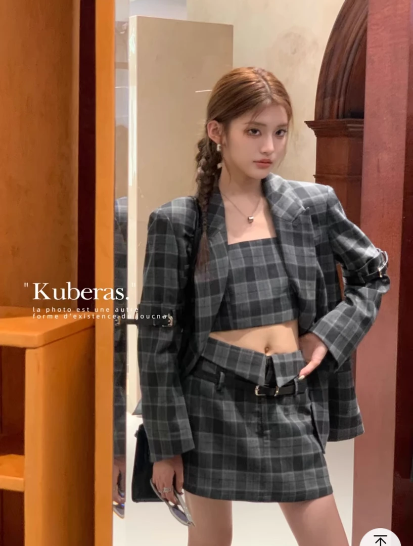 【山鹊起】66山大*  入秋开场卷 复古皮带扣西装廓形垂感外套